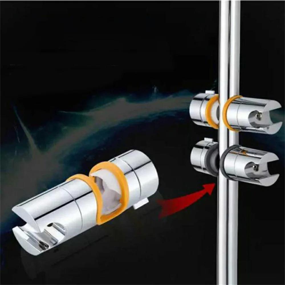 22~25mm Universal ABS Kunststoff Duschschiebestangenhalter Badezimmerzubehör Verstellbare Klemmenhalterung Ersatzhalterung