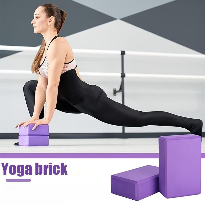 1pc Solid Color EVA Yoga Brick|Essential Yoga Gear&Fitness Accessories,Suitable for Body Shaping,Pilates and Stretching Exercise
