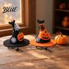 Pet Halloween Hat Dog Hat Adjustable Cat Witch Pumpkin Bat Cobweb for Small Medium Dogs Cats Holiday Costume Photo Prop Medium-sized