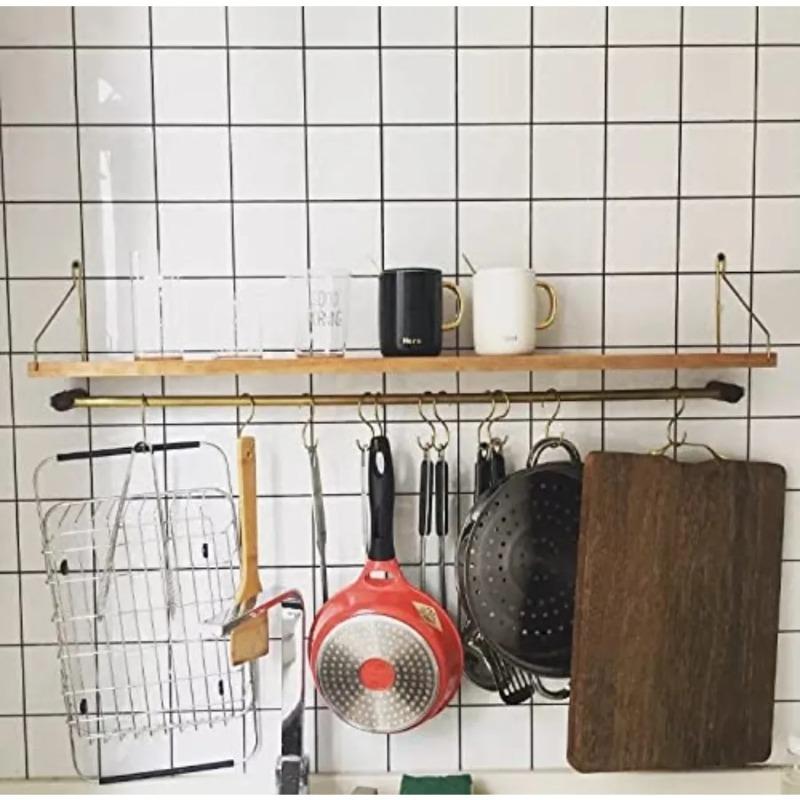 Ganci Acciaio Inossidabile a Forma di S, Ganci Appendioggetti Multiuso per Casa, Ganci Organizzatori per Cucina, Bagno, Armadio, Organizzazione Casa