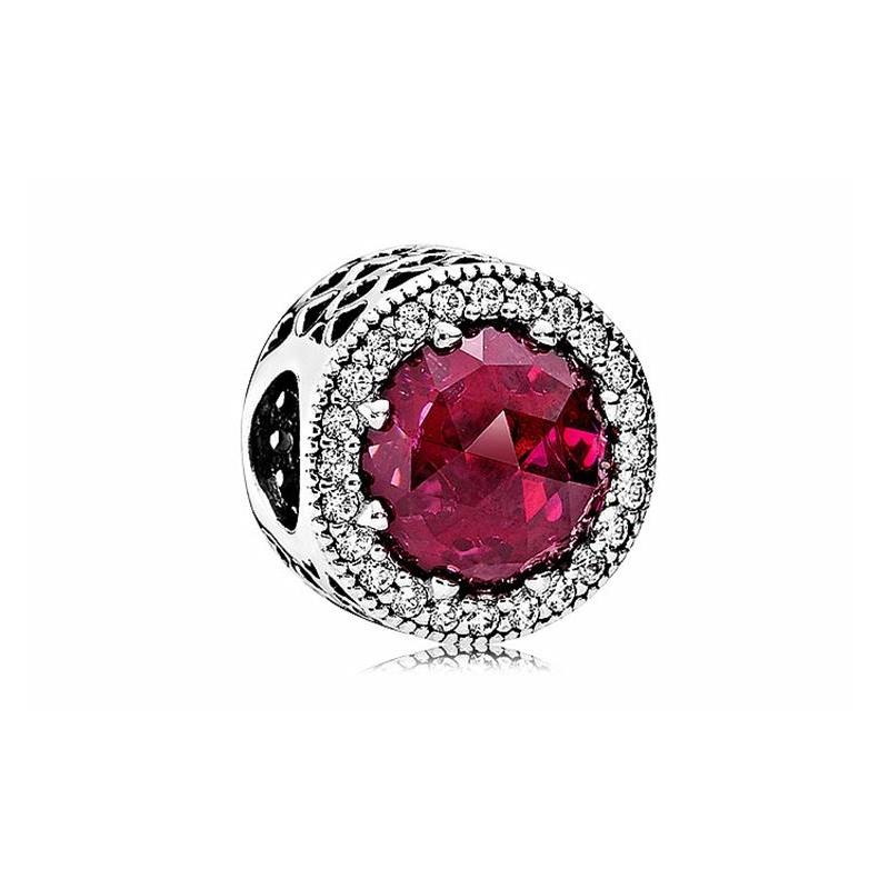 Pandora Disney s Beauty and the Beast Princess Belle s Delicate Rose 925 Silver Synthetic Cubic Zirconia Pendant Women s Pink 791725NCC