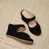 Fashion Wedge Heel Thick Sole Lady Sandals Summer Casual High Heels Women Shoes Sexy Pumps Fad Flip Flops Solid Sandals Women Slippers