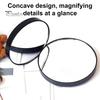 Przenośne, powiększające lusterko kosmetyczne 30X, pęseta z przyssawką w zestawie. Przenośne lusterko do makijażu z lupą do podróży