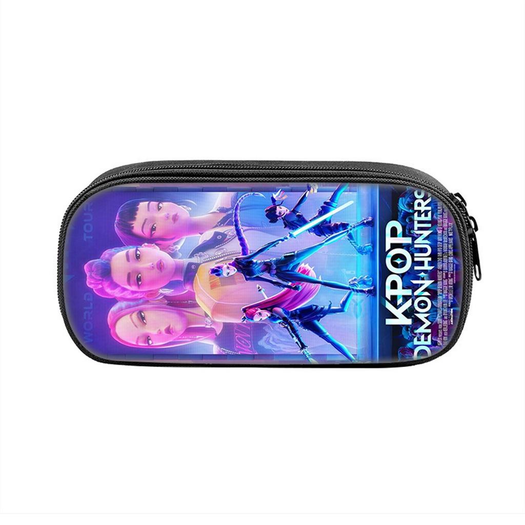 Printed Peripheral Pencil Bag Witch Girls Group Primary And Secondary School Students Pencil Case