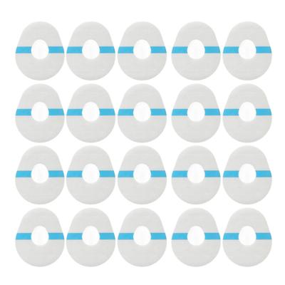 20pcs CGM Sensor Patches CGM Adhesive Patch Pre Cut Long Stay Fixation Waterproof Sweatproof Tape Transparent