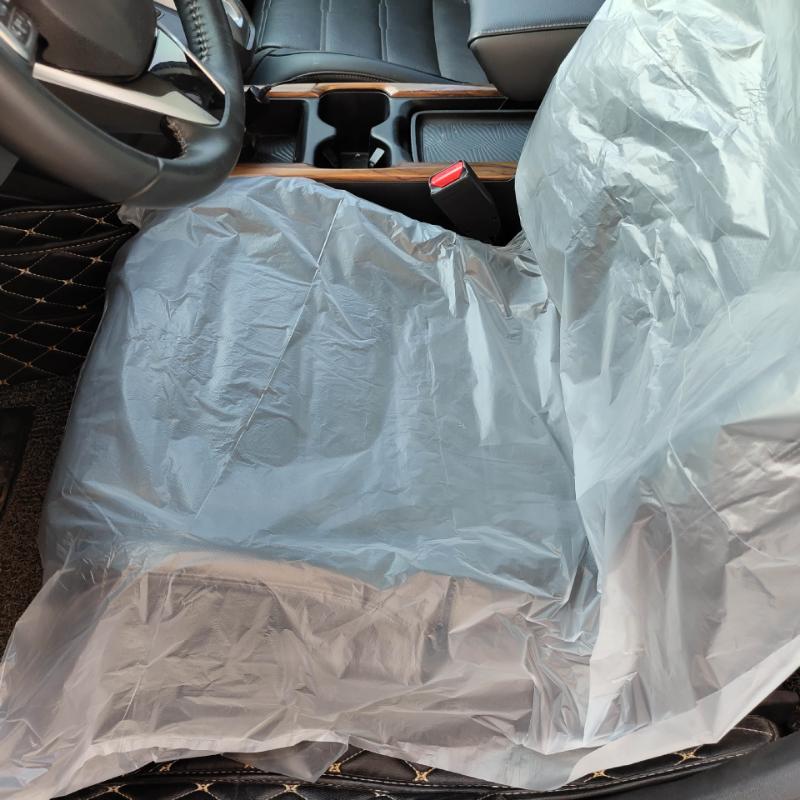 50/100 Pieces Disposable Plastic Car Seat Covers Protective Covers for Beauty Repair Waterproof Universal  Taxi Accessories