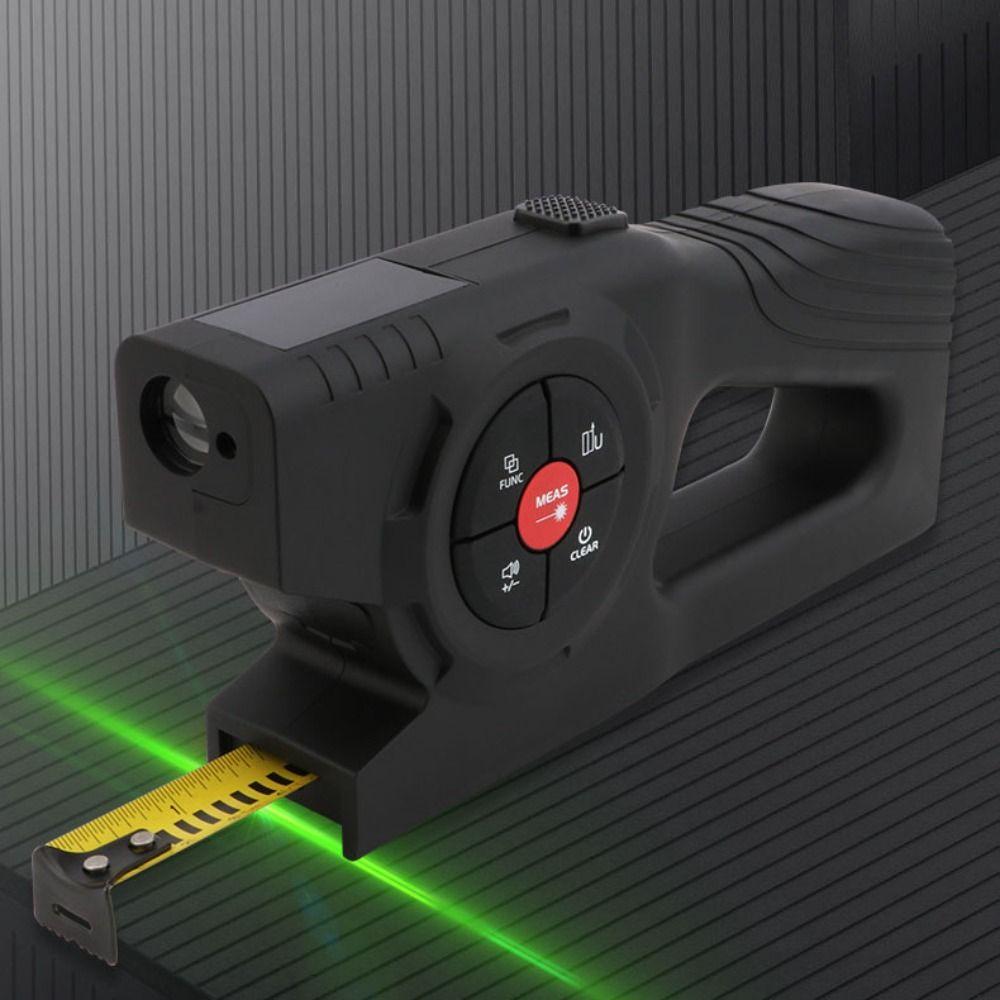 Retractable Digital Tape Measure Rechargeable Laser Rangefinder Laser Tape Measure  Construction