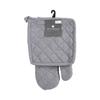 Gant et manique coton gris H30cm - Atmosphera createur d'interieur