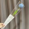 Crochet Tulip Flower Handwoven Flowers DIY Art Crafts Party Decoration for Wedding Birthday Party Background Decoration
