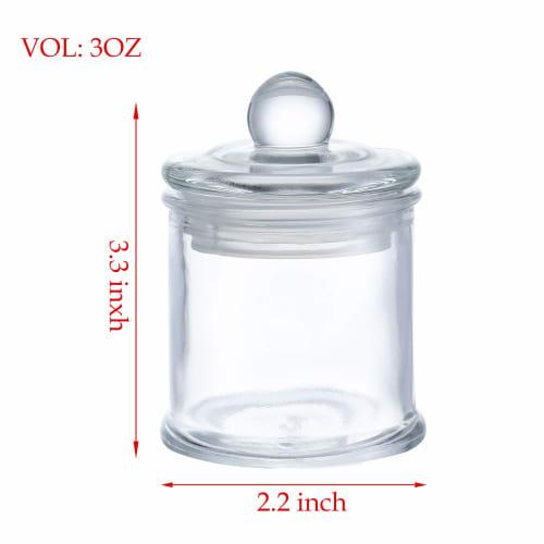 KMwares 12dílné 3oz Malé Mini Sklenice na Skladování/Kořenky Prémiové Kvality s Vzduchotěsnými Víčky pro Kuchyňské/Koupelnové Organizéry, Nádoby, Skladování Potravin,