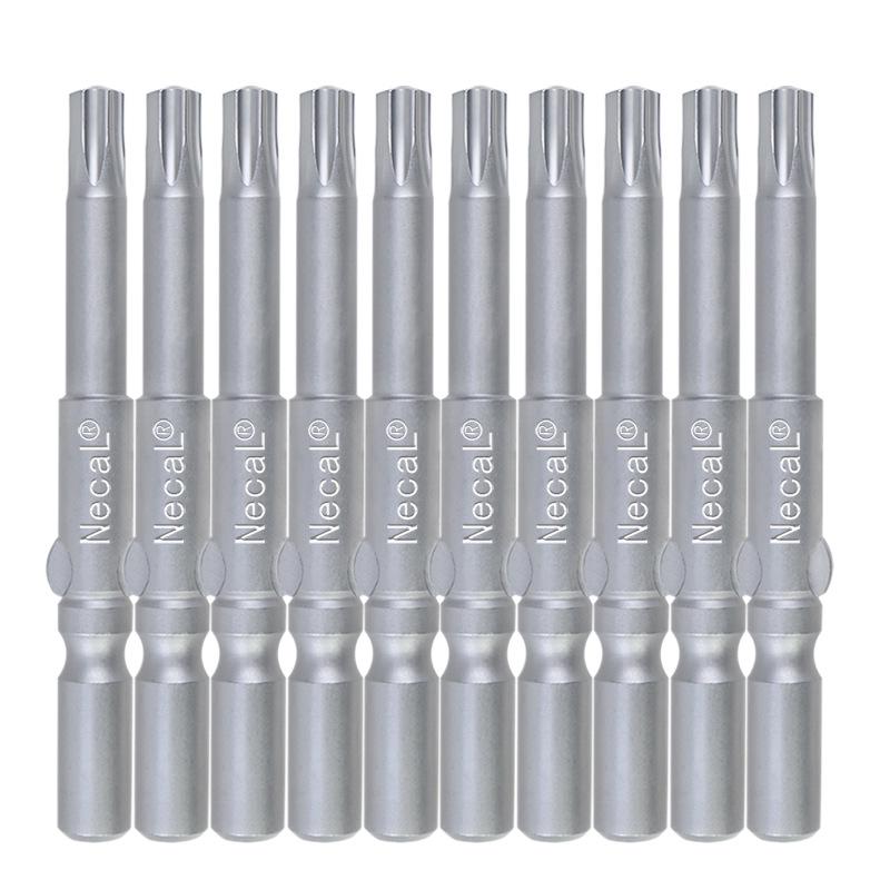 Nigao S2 802 Torx Electric Screwdriver Bit, 6mm Round Shank with Hole
