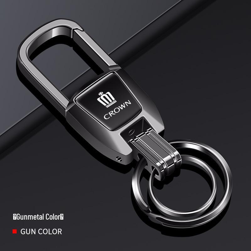 High-Grade Zinc Alloy Keychains for Toyota Crown Land Cruiser 12th-14th Gen