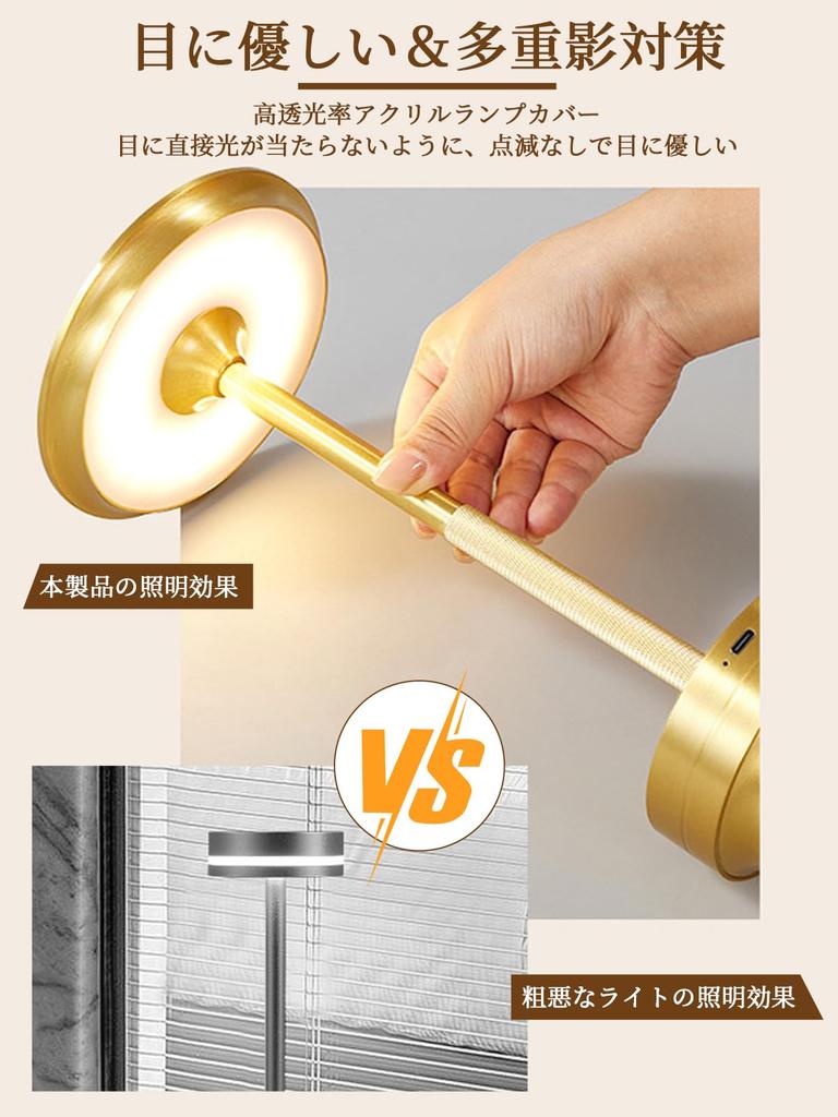 Stylish Retro Cordless Table Lamp with Touch Sensor, Nordic Design, for Bedroom, Tabletop, or Bedside Lighting. Features 3 Color Temperature