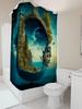 Fantasy Landscape With Face Waterproof Shower Curtain