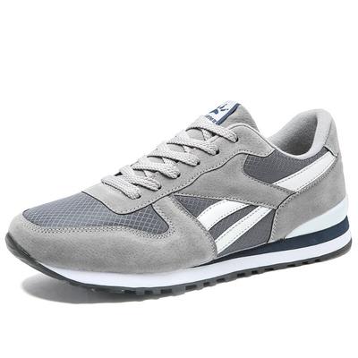 Herren-Sneaker aus Wildleder, atmungsaktiv, lässig, Laufschuhe, rutschfest, Outdoor-Wanderschuhe, leichte Schnürschuhe für Herren