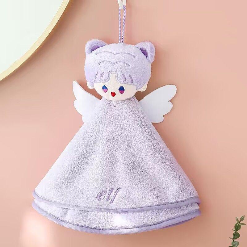 

Бытовая впитывающая и без запаха толстая ткань с высоким внешним видом для ручной стирки и протирки, маленькое кухонное полотенце фиолетовый