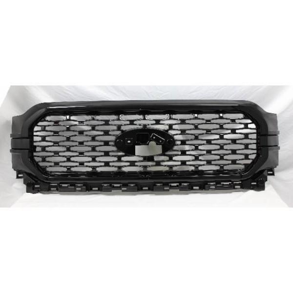 2021-2023 F150 Bright Black Style Front Upper Grille ML3Z8200LBPTM