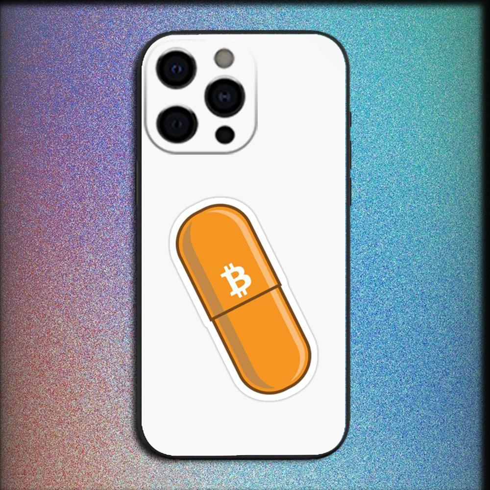 

Bitcoin Pattern Art Phone Case For iPhone 16,15,14,13,12,11,Pro,X,XS,Max,XR,Plus,Mini Soft Black Cover iPhone12mini