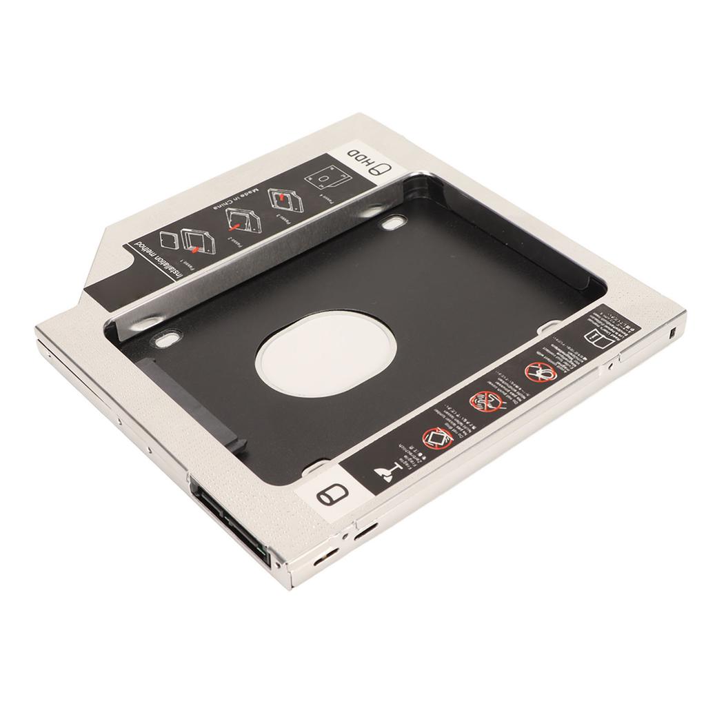 2.5in Hard Drive Caddy 9.5mm 2nd SDD HDD Caddy Tray Universal Adapter for Laptop CD DVD ROM Optical Bay  (Not Inclube