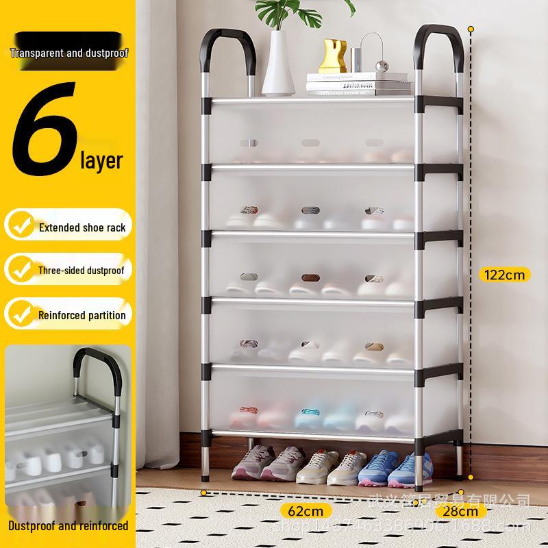 Slim Multi-Tier Shoe Rack for Entryway or Dorm