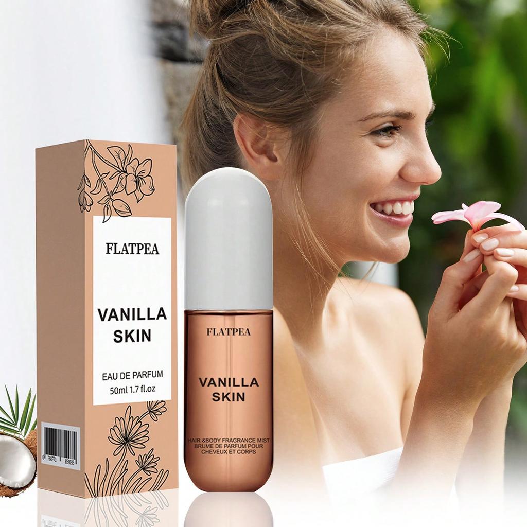 Coconut Vanilla Body Spray 50ml Alcohol-free Long-lasting Fragrance Ideal for Office Holiday Travel Essentials