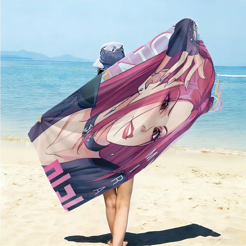 1Pc Purple Embrace Beach Towel Microfiber Beach Towel Thin Absorbent For Beach Swimming Yoga Bath Sports 0917203