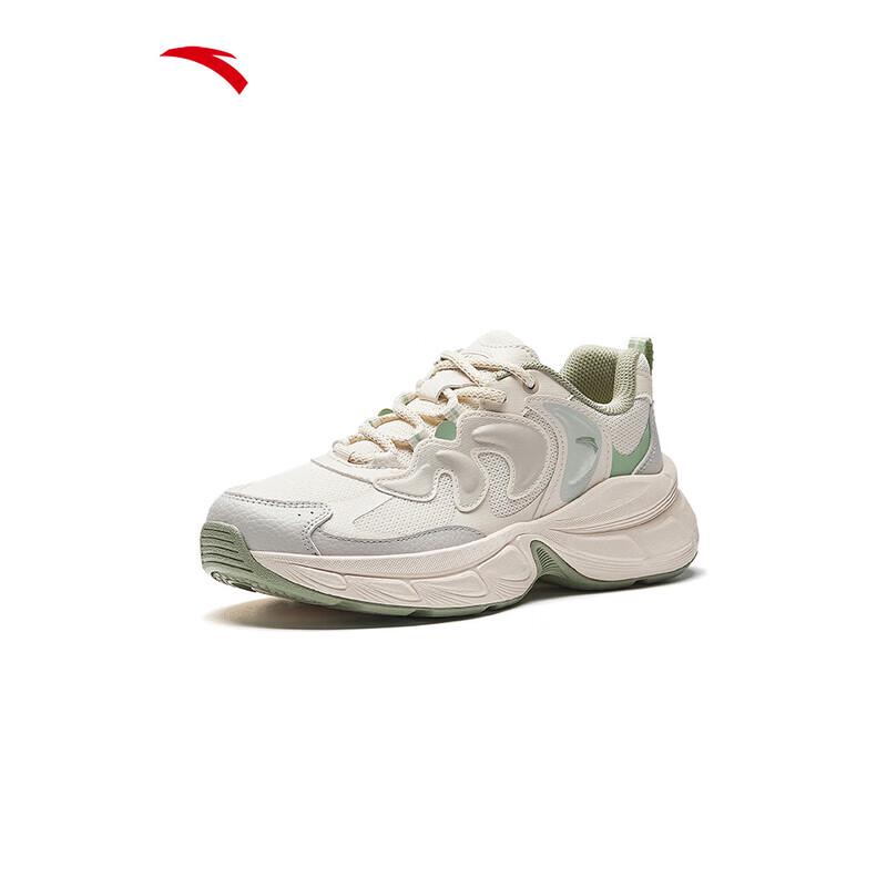 ANTA Women s Cashew Thick-Soled Casual Dad Shoes US 5