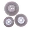 100/125/150Mm Steel Wire Brush 0.15Mm Wire Wheel Brush Round For Bench Grinder Deburring Tool Cleaning Rust Polishing Adaptor