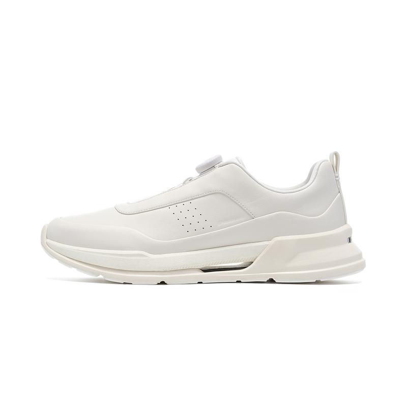 Li-Ning 1990 Commuting Series Comfortable Fashion Lightweight Rebound Low-Top Casual Shoes Men Casual Shoes Off-White ALLV013-2