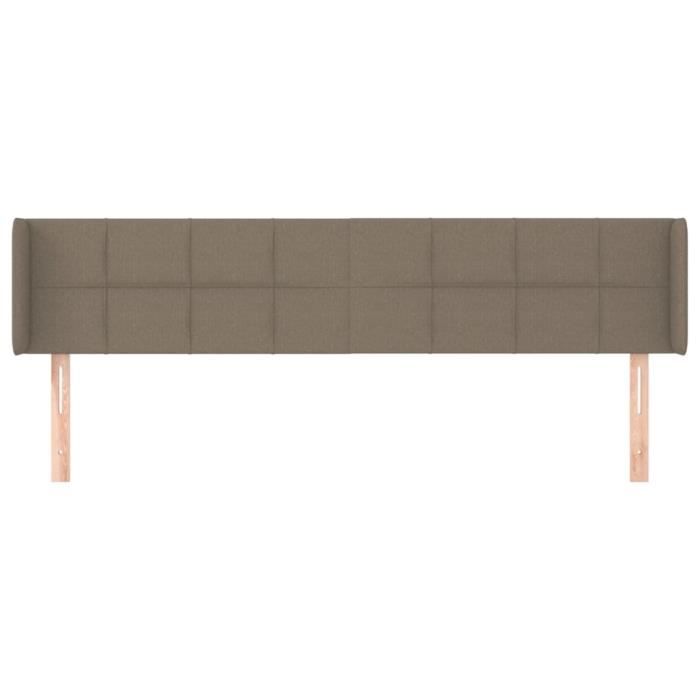 VidaXL Headboard with Ears Taupe 183x16x78-88 Cm Fabric3118786