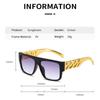 Four-piece Hip-hop Punk Alloy Dollar Chain Necklace Glasses Ring Bracelet Set