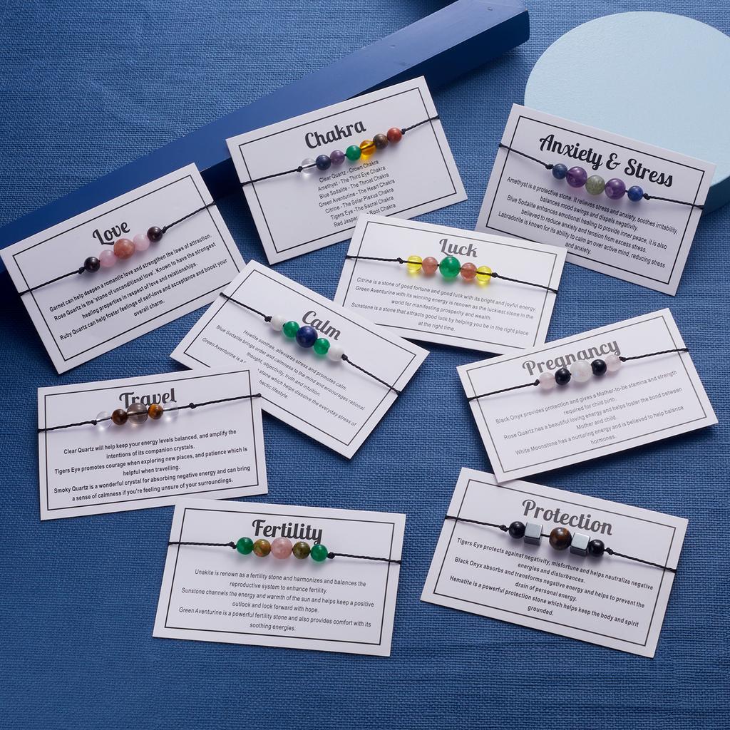 Naturstein Bunte Perlen Minimalistisches Armband Klassisch Herren Damen Buddha Schwarzes Lavastein Tigerauge Armband Yoga Meditation Schmuck