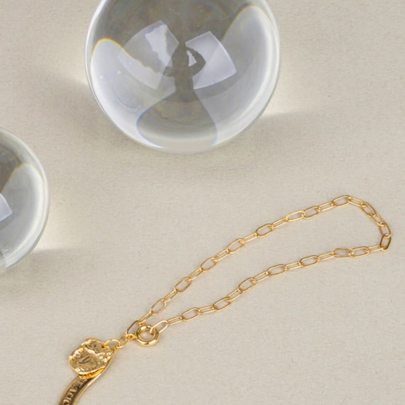 AUGUST ALICE Rough Piece Oval Chain Bracelet_3 Colors