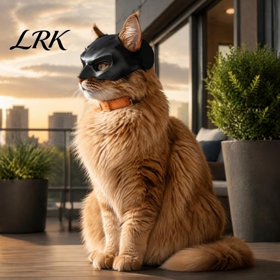 Three Dimensional Cat Mask Bat Mask, Funny Helmet, Hat Cosplay Costume, Adjustable Pet for Elastic Halloween Party Photo Props, Lightweight