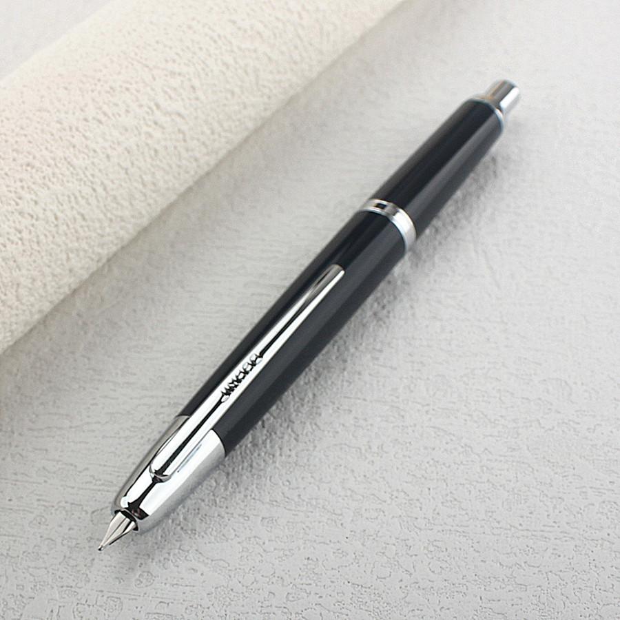 

Jinhao 20 Натискна висувна перова ручка кольору слонової кістки, перо EF/F з конвертером, корпус з полімеру, подарункова ручка для письма EF 0.38MM темно-синього кольору