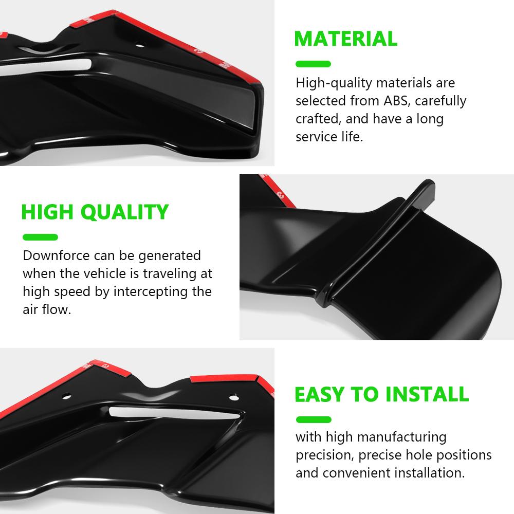 For ZX-6R ZX636R 2024 2025 Motorcycle Frontal Spoilers Downforce Winglet Aerodynamic Wing Front Spoiler lower shroud front wing