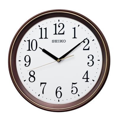 Seiko Clock Wall Clock Radio Analog Brown Metallic Diameter 340 X 45mm KX262B