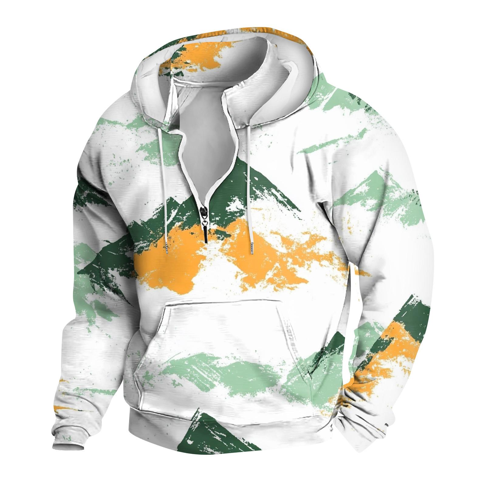 

Весенне-осенняя мужская толстовка с воротником-стойкой на открытом воздухе, повседневные свитера, топы XL белый