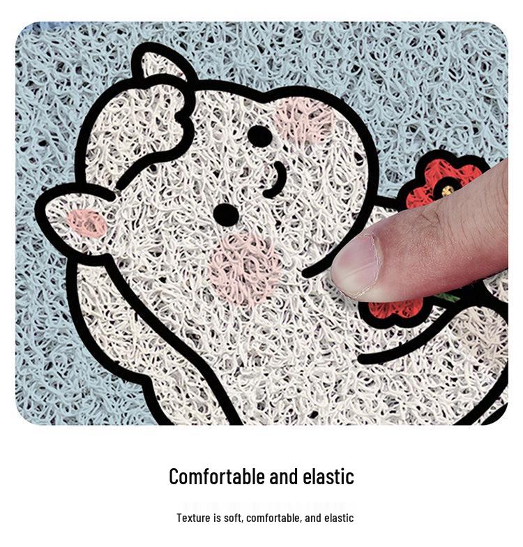 Cartoon Electric Vehicle Anti-Slip Foot Pedal Mat - Dirt-Resistant Floor Protection for Home Use