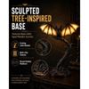 Halloween Glowing Bat Desk Lamp, Resin Bat Statue Night Light with Glowing Wings, Gothic Spooky Tabletop Decor Lamp, Vintage Accent Desk Light