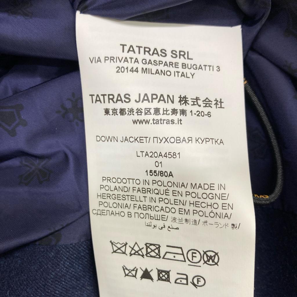 TATRAS LTA20A4581 Navy Wool Long Down Coat coat 1 NavyUsed