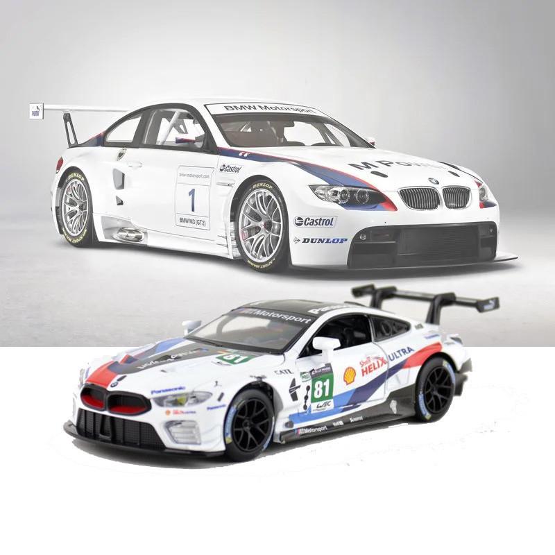 132 M8 Gte Le Mans Racing Car Model Alloy Collectible With Sound And Light