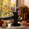 Entryway And Showcase Displays Halloween Lighted Ghost Tree Centerpiece with LED Lights, Pumpkin Bat Small Battery Operated Spider Light String,
