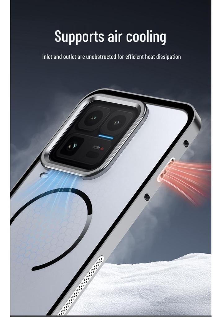 VIVO IQOO15ULTRA Magnetic Metal Frame Drop-proof Case with Ring