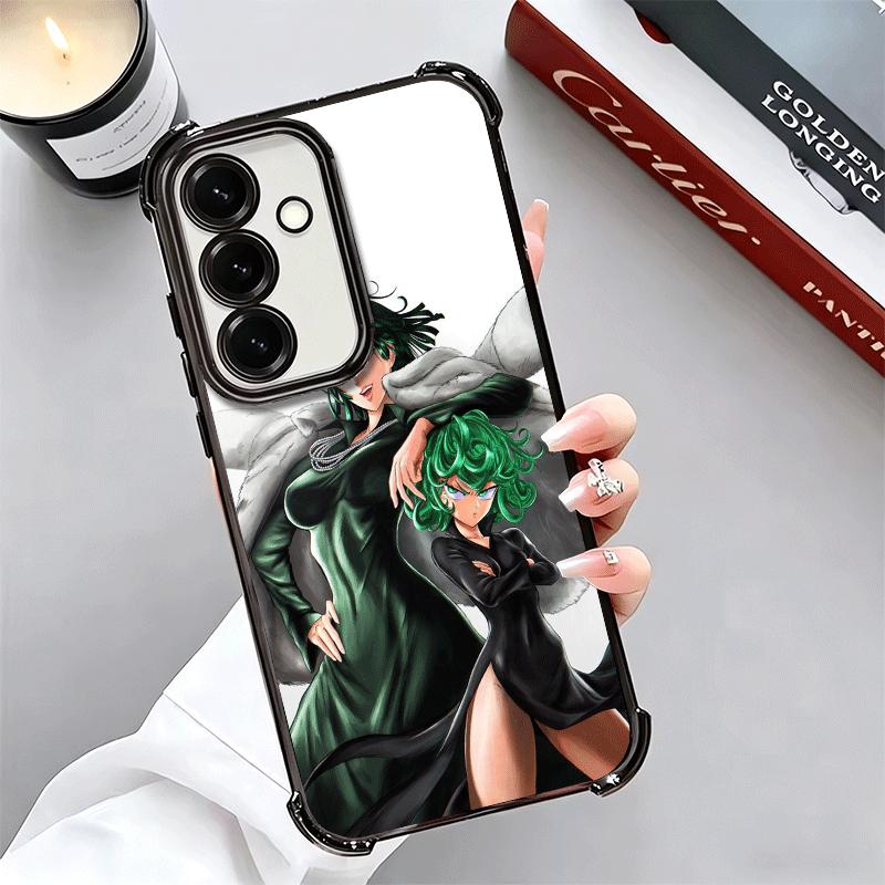 One P-Punch-Mans Tatsumaki Soft Phone Case For Samsung A17 A27 A07 A37 A57 A16 A56 A15 A55 A14 A54 A13 A53 A26 A36 A25 A35 A24 A