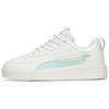 New Life Collection Lightweight And Wear Resistant Low Top Skateboard Shoes Women's White Green 922228012-2
