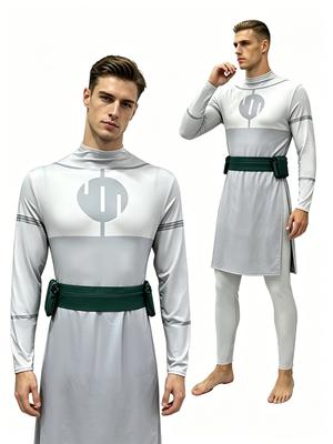 Erwachsenes Unbesiegbar Omni-Man Cosplay Kostüm Nolan Grayson Viltrumite Outfit Overall mit Umhang für Halloween Anime Rollenspiel