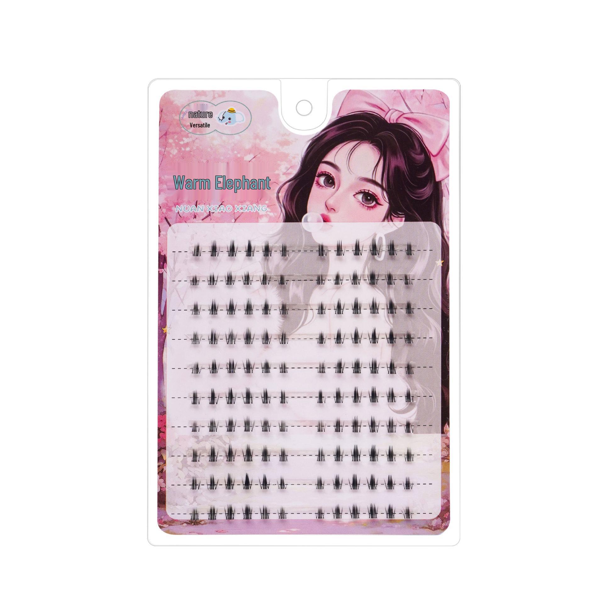 

EIYI Fox-Eye Lower Eyelashes: European & American Style, Dense & Exaggerated, 10 Rows, Large Capacity