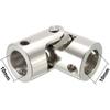 Coupler 5-10mm Rotatable Universal Joint Steering Gear Stainless Steel Coupler Shaft Coupling (Inner Diameter : 8mm to 8mm)