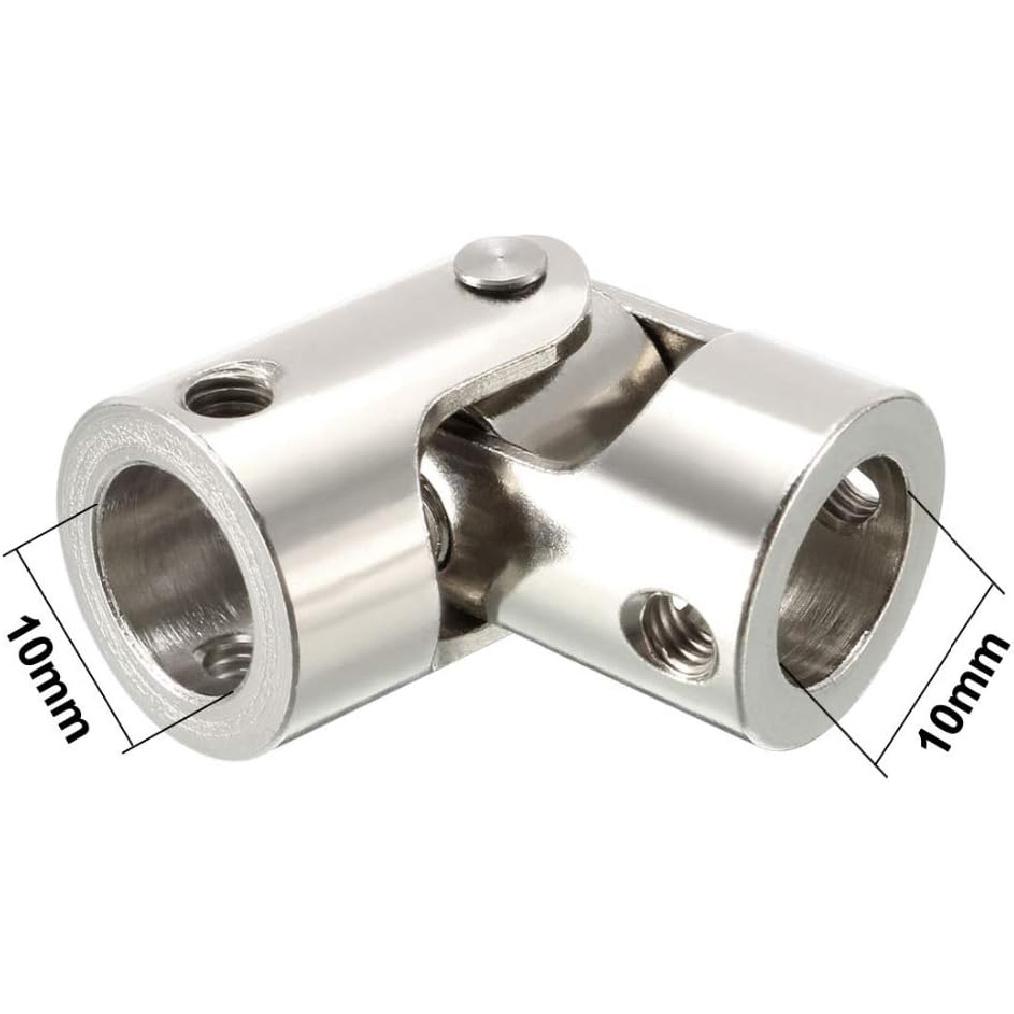 Coupler 5-10mm Rotatable Universal Joint Steering Gear Stainless Steel Coupler Shaft Coupling (Inner Diameter : 8mm to 8mm)